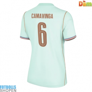 Billiga Frankrike Eduardo Camavinga #6 Bortatröja Dam VM 2026 Kortärmad